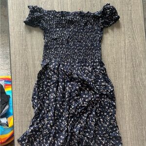 Floral Navy Dress